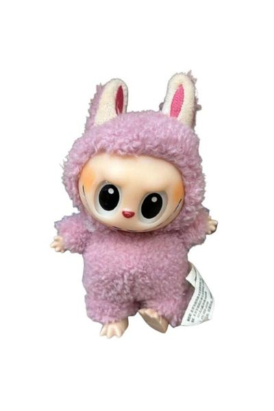 OEM Labubu Figurine, Little Fluffy Monster, 18 Cm, Pink, In Box