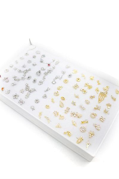 MBB ETİCARET 100Pcs Mixed Tragus(Silver-Gold) - Gold