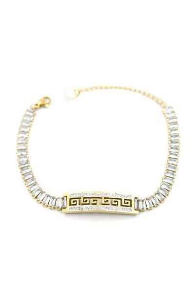 MBB ETİCARET Baget stone bracelet - gold