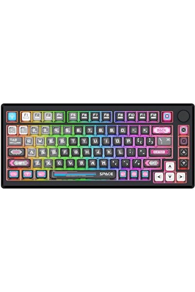 REDRAGON Tastatură mecanică K732MC Uranus Pro, iluminare RGB, neagră, 75%