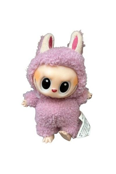 OEM Labubu Figurine, Little Fluffy Monster, 18 Cm, Pink, In Box