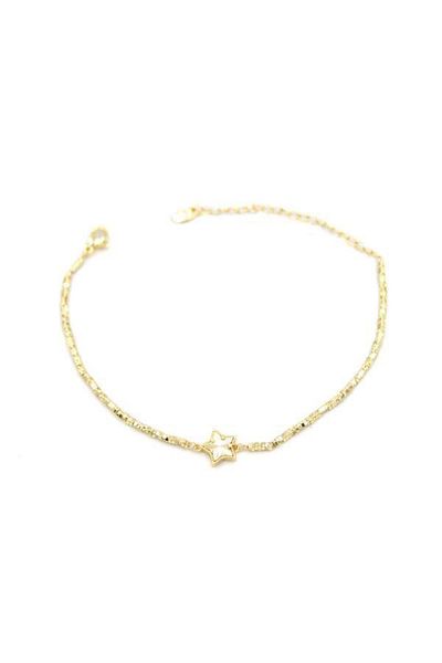 MBB ETİCARET Cube bead star bracelet - gold