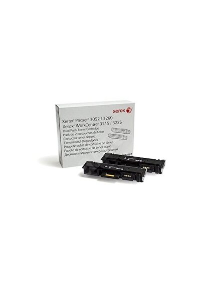 Xerox 106R02782 Toner pentru Phaser 3052/3260, Pachet dublu, Negru