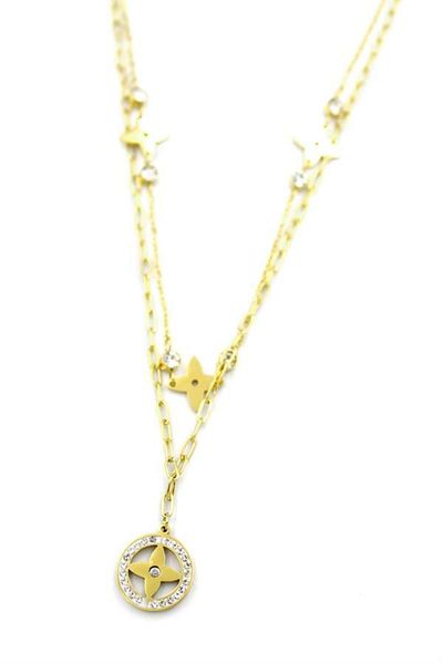 MBB ETİCARET Vc Clover Necklace - Gold