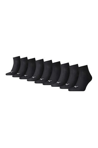 Puma , Set de sosete scurte unisex - 9 perechi, Negru, 39-42