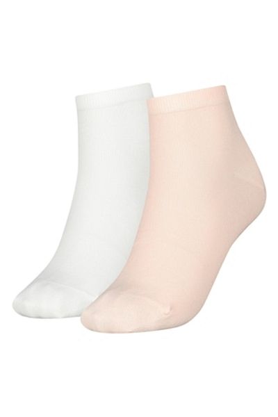 Tommy Hilfiger , Set of Short Socks - 2 Pairs, White, Peach, 39-42