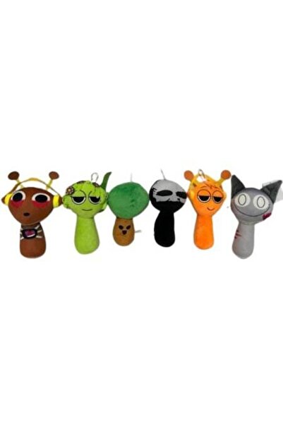 OEM Set 6 jucării de pluș Sprunki, 23 cm, multicolore