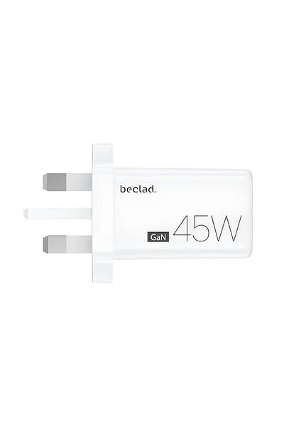 beclad 45W GaN Wall Charger with Type-C Port, Fast Charging, White