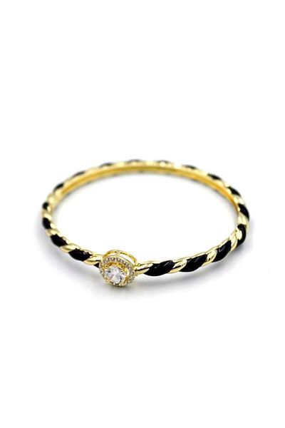 MBB ETİCARET Enamel Stone Bracelet - Black