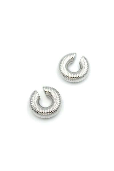 MBB ETİCARET Hoop Cartilage Earrings - Silver