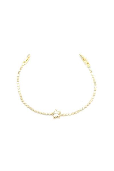MBB ETİCARET Crush chain star bracelet - gold