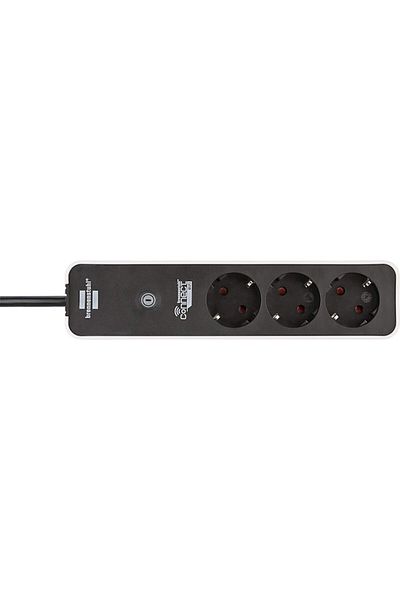 Brennenstuhl Prelungitor inteligent Connect Ecolor, wireless, 3 prize, 16A, Alexa/Google Assistant C