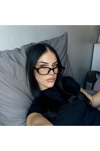 LOOKUP Blue Light Protection Glasses Optical Compatible Can Change Glasses Cat Eye Glasses Image