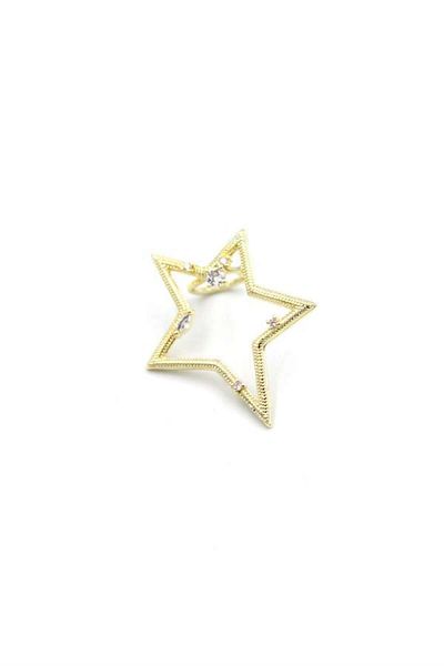 MBB ETİCARET Star Cartilage Earrings - Gold