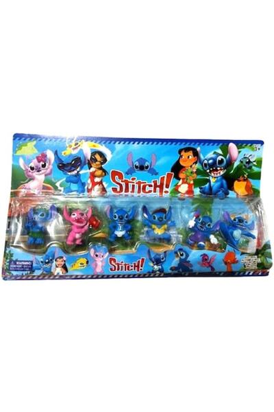 Lilo & Stitch Σετ Stitch 6 ειδώλιο roz-albastru, 6cm