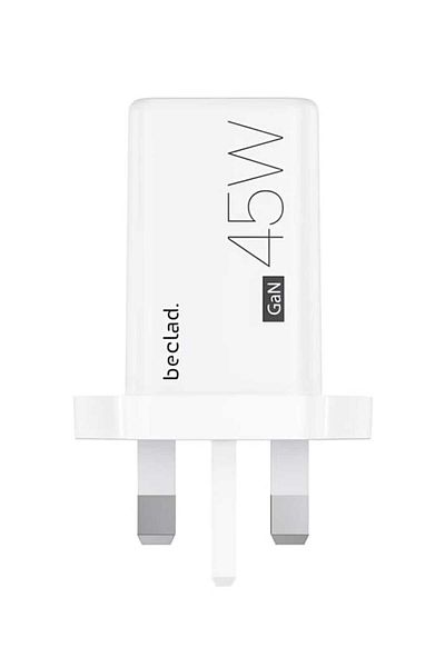 beclad 45W GaN Wall Charger with Type-C Port, Fast Charging, White