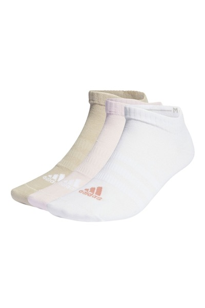 Adidas Sportswear Set of ankle socks, unisex - 3 pairs, White, Beige, Light Pink, 37-39