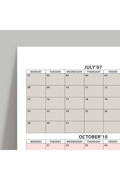 bi'aldım 2025 - 2026 Akademik Duvar Takvimi, TEMMUZ Başlangıçlı, 2025 - 2026 Academic Wall Calendar