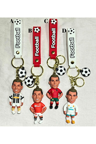 Wolawood Profesyonel Sporcu 3D Figürlü Anahtarlık Efsane Yıldız Futbolcu Bibl...