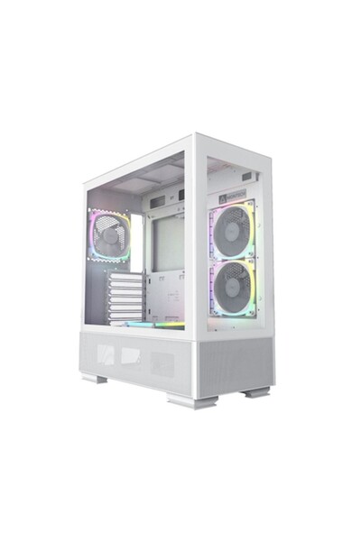 MONTECH Carcasa SKY TWO ARGB, TG, Mid-Tower, Alb