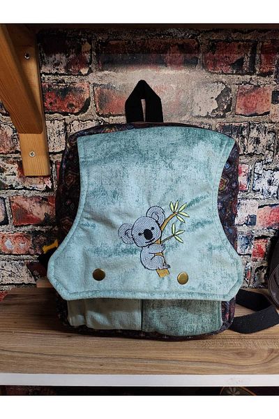 Street Bag Koala Embroidered Backpack Bohem