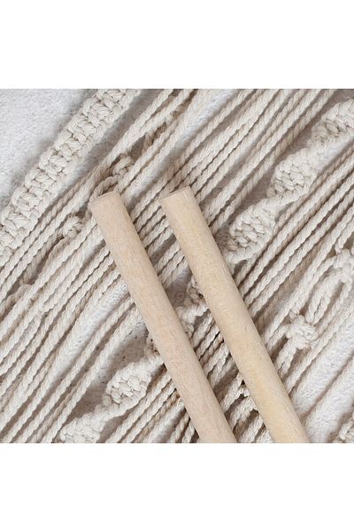 MBB ETİCARET Loren Crafts 2 Pcs 40 cm Macrame Stick 16mm