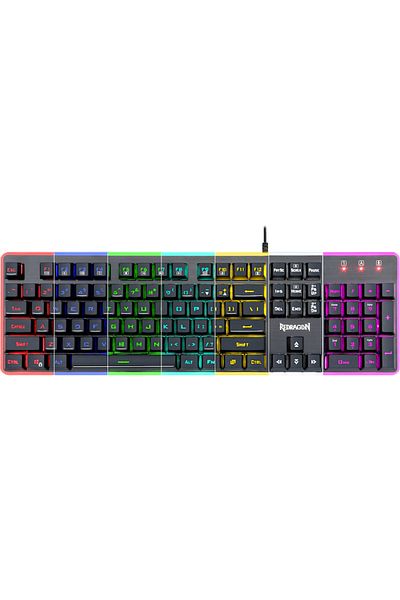 REDRAGON Mechanical Gaming Keyboard K509 DYAUS 7, RGB illumination, aluminum/ABS construction, black