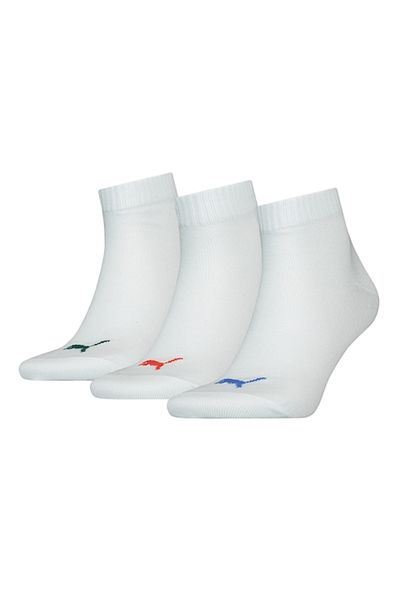 Puma , Set de sosete scurt unisex - 3 perechi, Alb murdar, 39-42