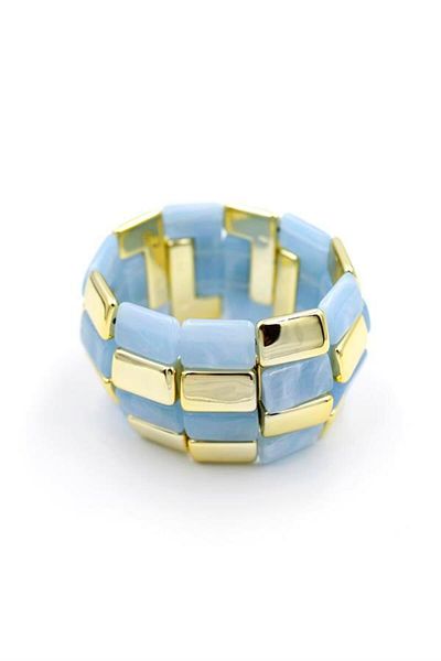 MBB ETİCARET Elastic stone bracelet - blue