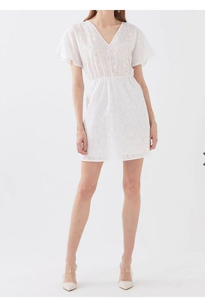 LC Waikiki Rochie de damă, LC Waikiki, bumbac, albă, mărimea 40