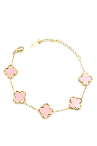 MBB ETİCARET Vc clover bracelet - pink