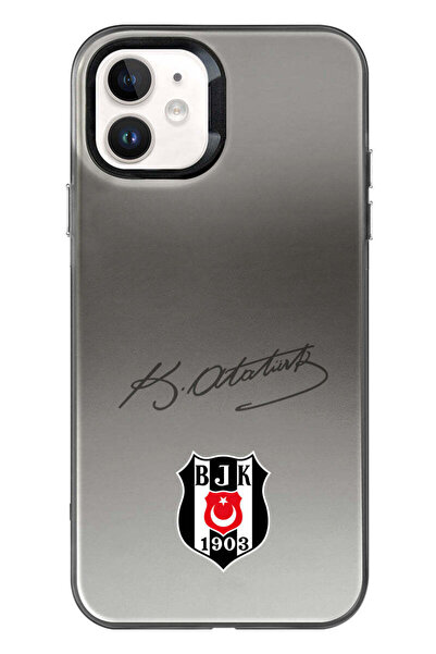 Beşiktaş iPhone 11 Uyumlu ATA İmza Arma Premium Lisanslı Telefon Kılıfı