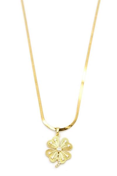 MBB ETİCARET Clover Necklace - Gold