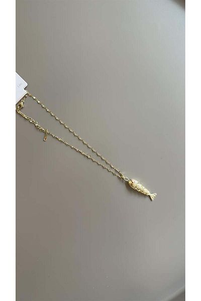 MBB ETİCARET Fish Necklace - Gold