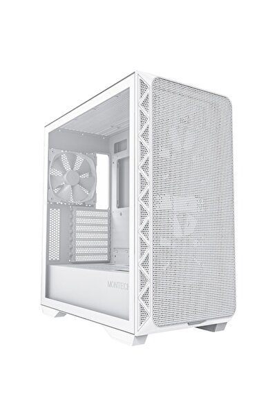 MONTECH Carcasa AIR 903 Base, white, mesh, tempered glass