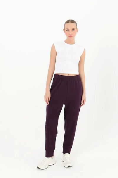 nedo7 Women's Rib Detailed Sweatpants - 30189Pnt