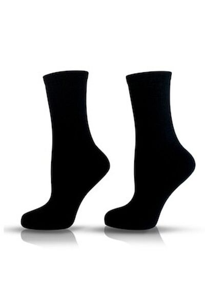 Agiva - Șosete lungi de damă Happy Footopia, Bambus, Negru, Mărime 39-42