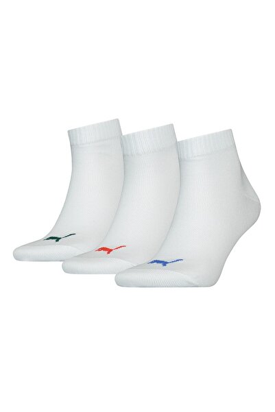 Puma , Set of Short Unisex Socks - 3 Pairs, Off-White, Size 43-46