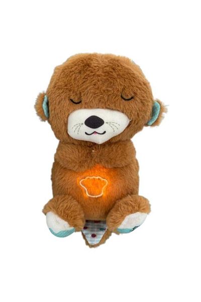 OEM Teddy Bear With Light and Music Effects and Breathing Function, Brown, 35cm
