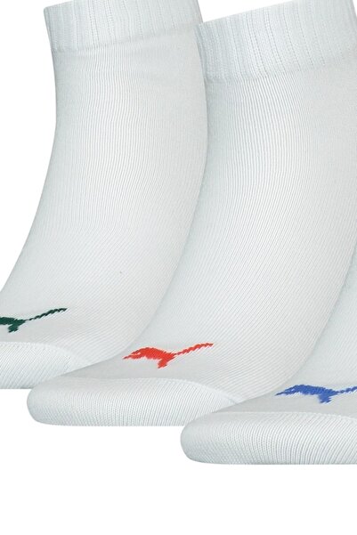 Puma , Set of Short Unisex Socks - 3 Pairs, Off-White, Size 43-46