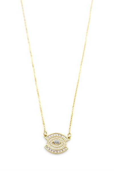 MBB ETİCARET Stone eye necklace - gold