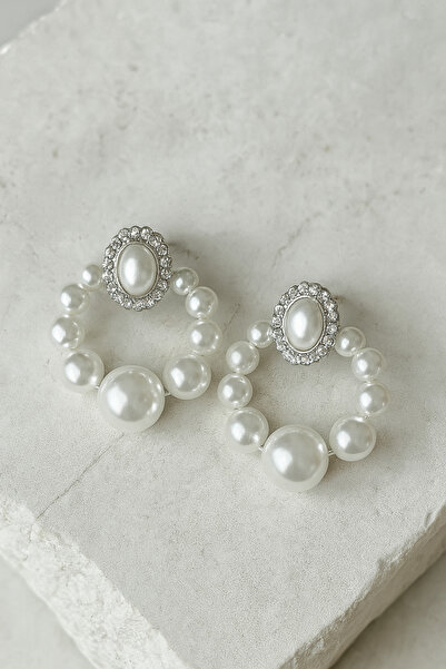 LIVOSH Pearl Brooch Stone Earrings