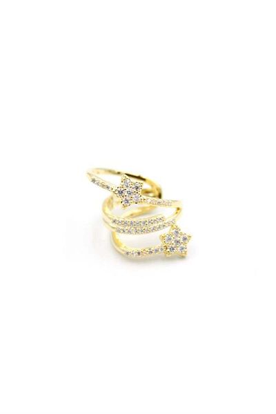 MBB ETİCARET Star Multiple Cartilage Earrings - Gold
