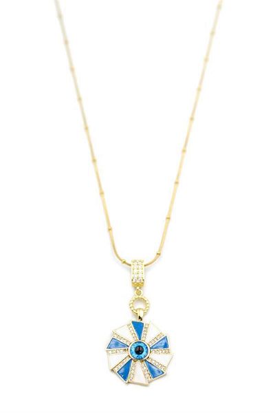 MBB ETİCARET Evil Eye Necklace - Gold