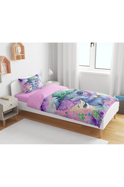 Home Single Elephant Theme 3D Digital Bedding Set