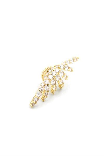 MBB ETİCARET Stoned Cartilage Earrings - Gold