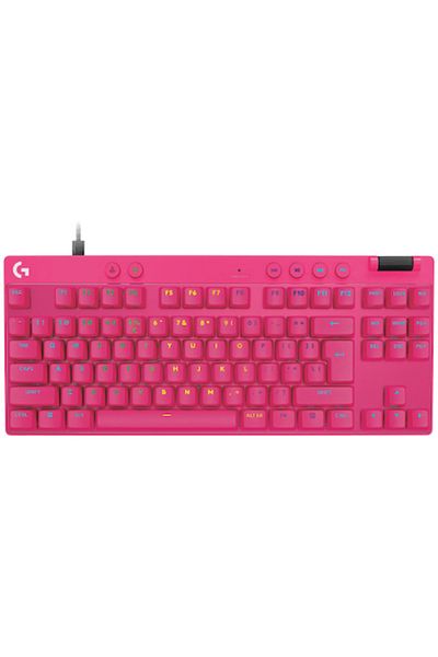 logitech Tastatură mecanică de gaming PRO X TKL RAPID, comutatoare analogice, acțiune multipunct, LIGHTSYNC R