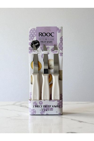 safestore Rooc 3-Piece Stainless Steel Fruit Knife