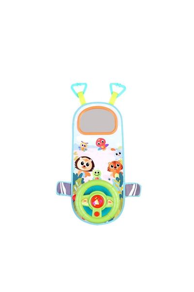 Hola Interactive Toy Steering Wheel for Car or Stroller, Lights and Activities, Multicolor, 12 Months+