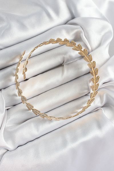 MBB ETİCARET Brass Leaf Model Gold Color Women's Pazu Bracelet - Tj-Bb7429